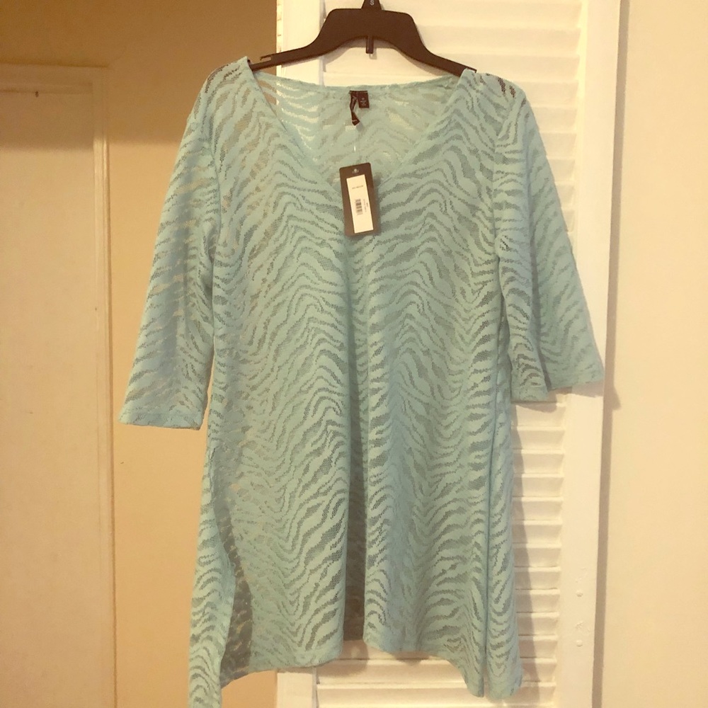 Blue beach cover up